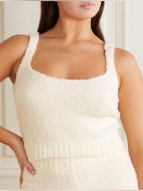 SKIMS Cozy Knit Tank Women 2X/3X Cream NEW